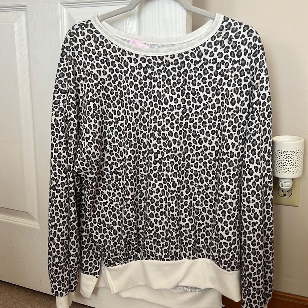 Pink Lily Cheetah Top